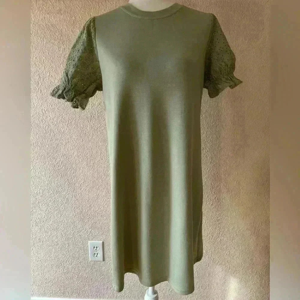 Cynthia Rowley Puff Sleeve Mid Dress